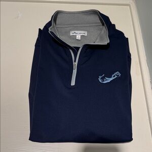Peter Millar Midnight Blue Quarter-Zip Performance Pullover